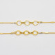 Goldene Brillenkette mit drei Kreisen