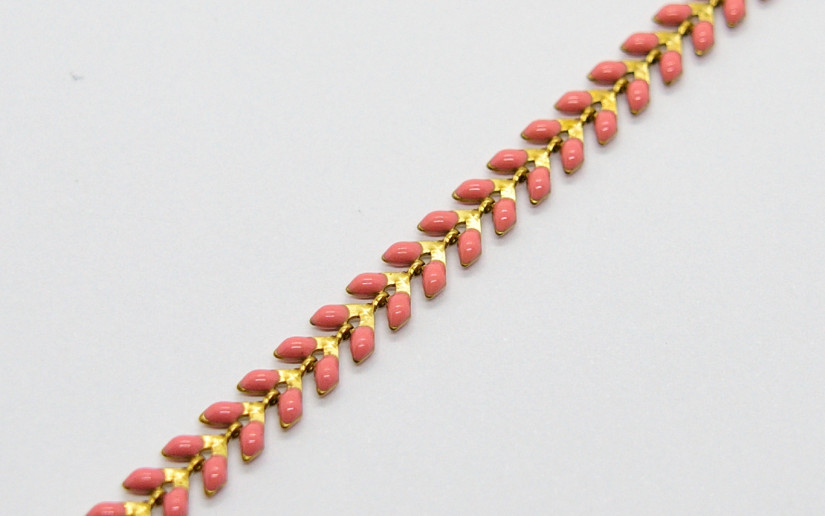 Rosa Chevron Armband