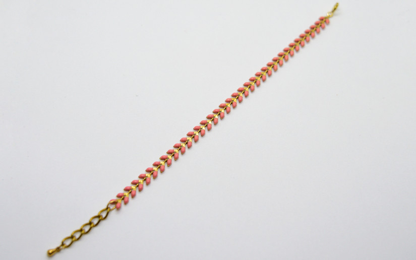 Rosa Chevron Armband