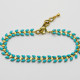Hellblaues Chevron Armband