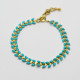 Hellblaues Chevron Armband