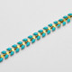 Hellblaues Chevron Armband