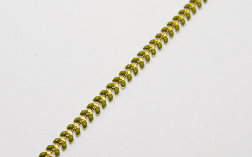Olive Chevron Armband