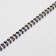 Dunkelblaues Chevron Armband