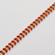 Rotes Chevron Armband