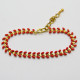 Rotes Chevron Armband
