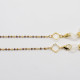 Elegante goldene Brillenkette mit Rocailles-Perlen