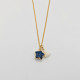 Goldene Halskette mit blauem Stern aus Lapislazuli